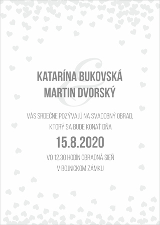 Svadobné oznámenie A6K -  564
