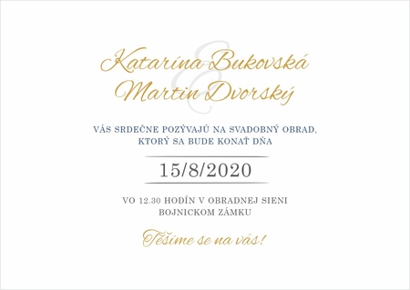 Svadobné oznámenie A6K -  565