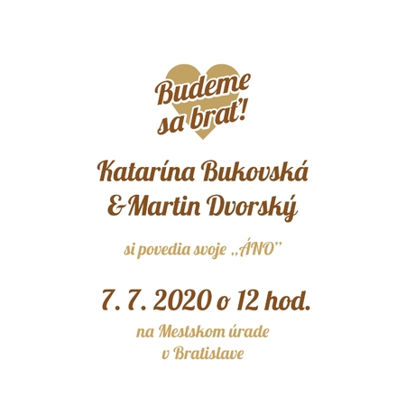 Svadobné oznámenie CT - 211