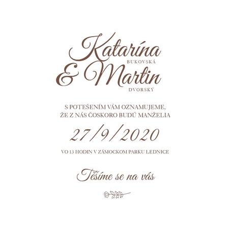 Svadobn&eacute; ozn&aacute;menie CT - 473