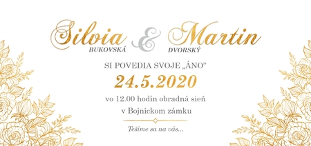 Svadobné oznámenie DLK - 435