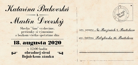 Svadobné oznámenie DLL - 321